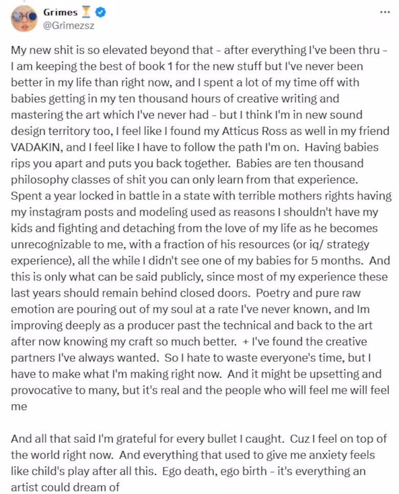 Grimes says she was without her kids for 5 months