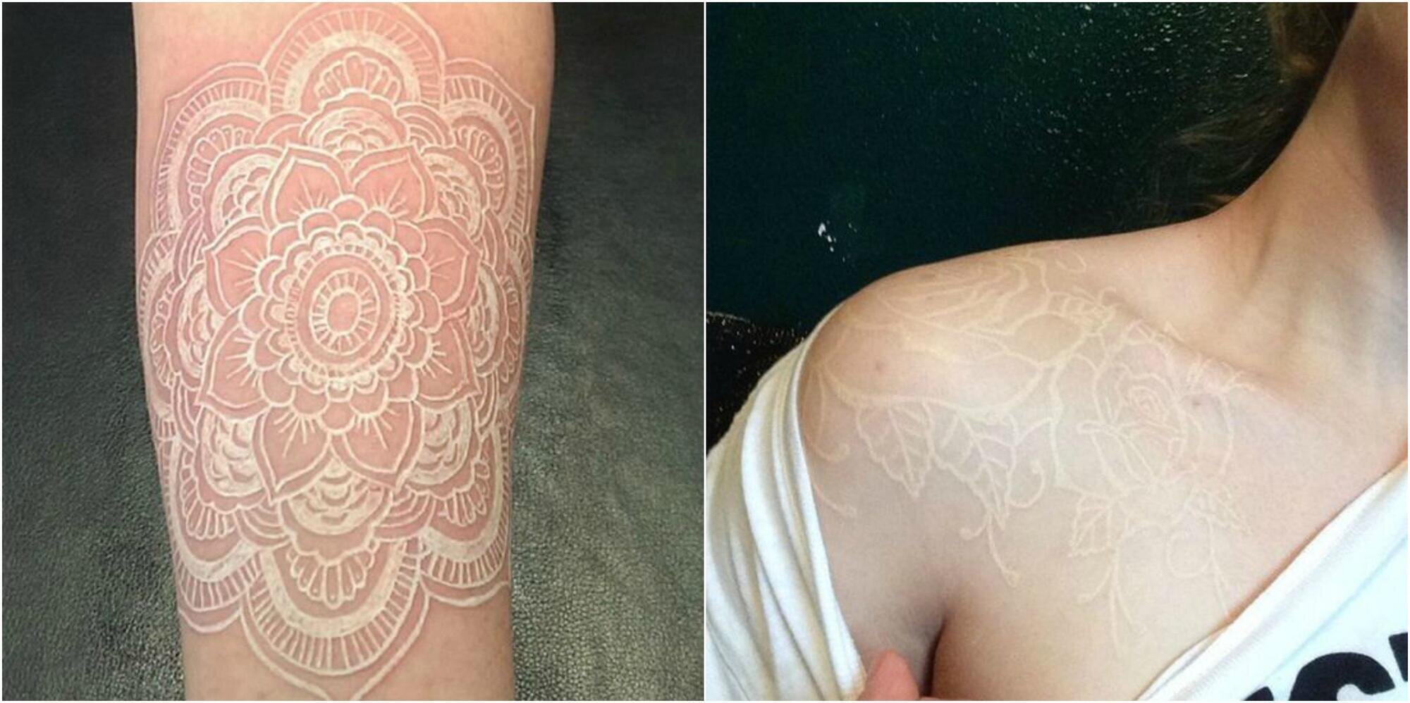 Pros and Cons of White Ink Tattoos Example Images  AuthorityTattoo
